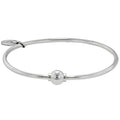 Cape Cod Single Bead Bangle Bracelet in Sterling Silver (7 1/2 inches)