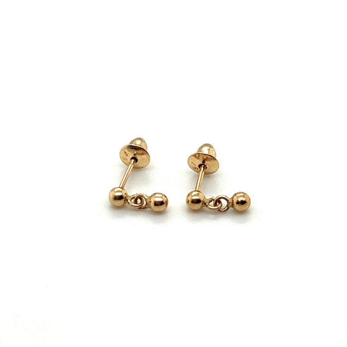 Children's Ball Earrings in 18K Gold