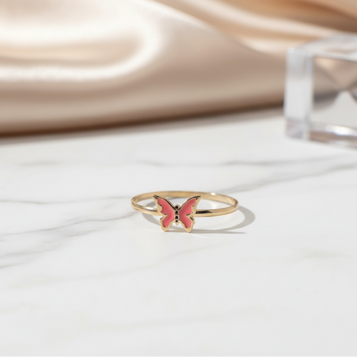 Children's Butterfly Ring in 18K Gold