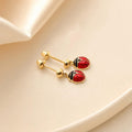 Children’s Ladybug Earrings in 18K Gold