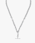 Chunky Fob Necklace (Silver)
