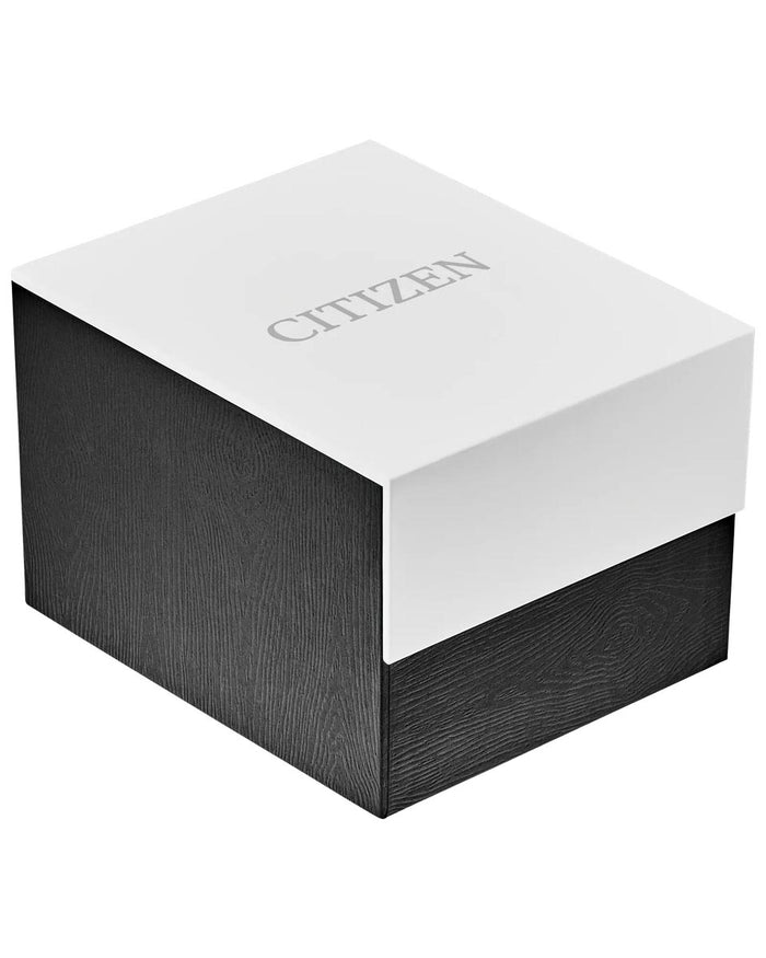 Citizen Dress Classic Watch with Black Dial and Black Leather Strap (eco-drive movement)