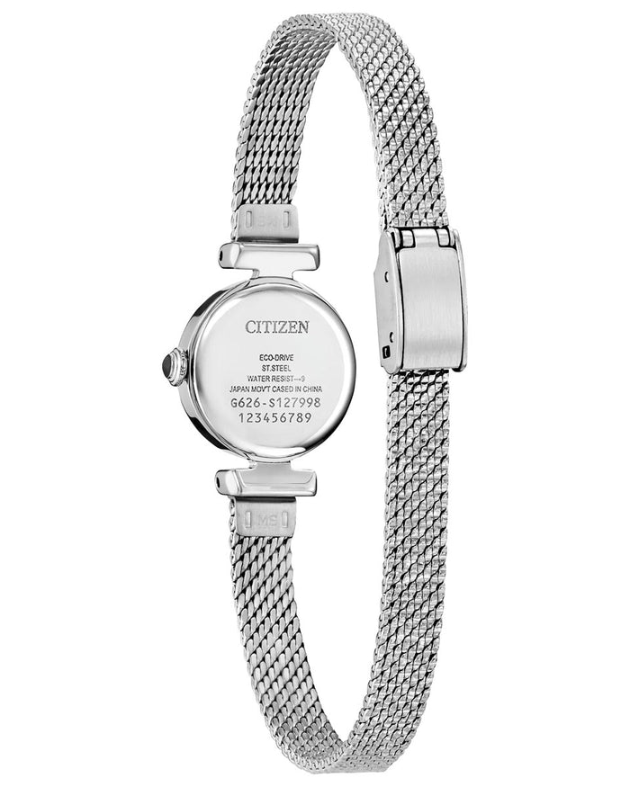 Citizen Fio Watch with Blue Dial and Stainless Steel Bracelet (18mm and eco drive movement)