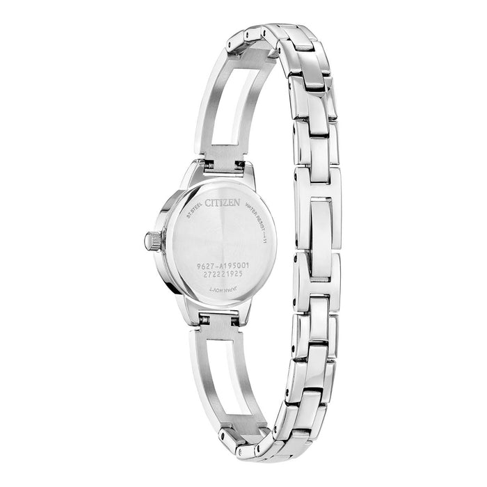 Citizen Womens Watch with White Dial and Stainless Steel Bracelet (quartz movement)