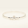 Claddagh Bangle Bracelet in Sterling Silver