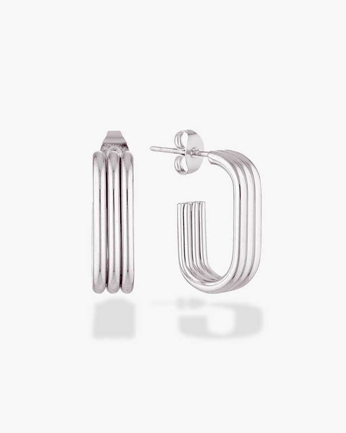 Claudia Earrings (Silver)