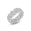 Closeout-Silver 925 Rhodium Plated 2 Princess Cut CZ Ring - STR00245 | Silver Palace Inc.