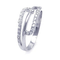 Closeout-Silver 925 Rhodium Plated CZ Attached Ring - STR00668 | Silver Palace Inc.