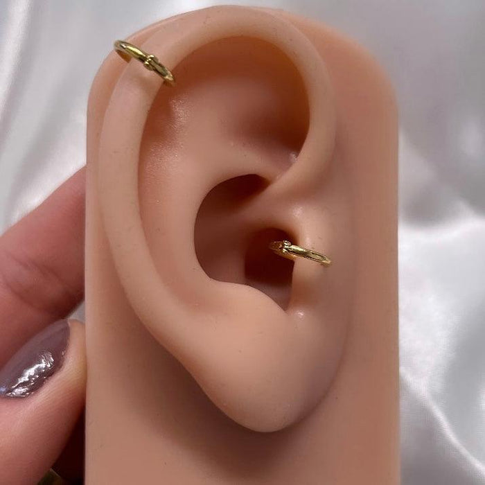 Piercing de Ouro 18k Modelo Argola Click 10mm - Ricca Jewelry