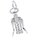 Corkscrew Charm in Sterling Silver