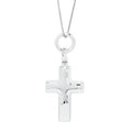 Cross Cremation Ash Holder Necklace in Sterling Silver