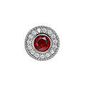 Cubic Zirconia January Charm in Sterling Silver