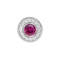 Cubic Zirconia July Charm in Sterling Silver