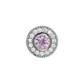 Cubic Zirconia October Charm in Sterling Silver