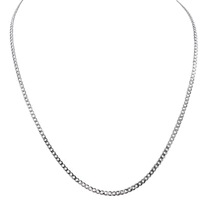 Curb Chain in Sterling Silver (20inches and 3mm)