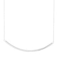 Curved Bar Necklace in Sterling Silver