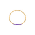 Dee Berkley Amethyst Bead Bracelet in 14kt Gold Filled (4mm beads)