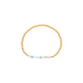 Dee Berkley Aquamarine Bead Bracelet in 14kt Gold Filled (4mm beads)