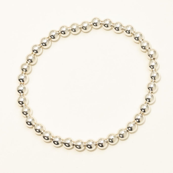 Dee Berkley Bead Bracelet in Sterling Silver (5mm beads)