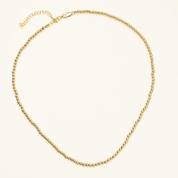 Dee Berkley Bead Necklace in 14kt Gold Filled (3mm beads and 15-18inches)