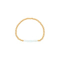 Dee Berkley Blue Topaz Bead Bracelet in 14kt Gold Filled (4mm beads)