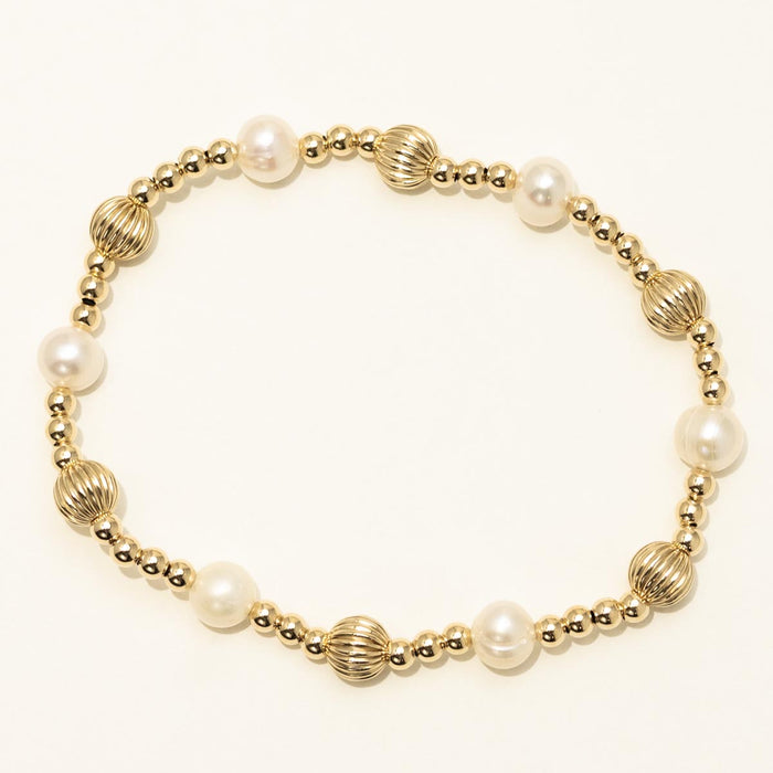Dee Berkley Cultured Freshwater Pearl Bead Bracelet in 14kt Gold Filled (6mm pearls)