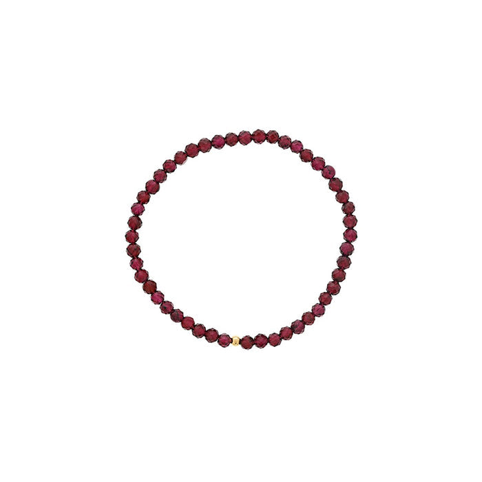 Dee Berkley Garnet Bead Bracelet in 14kt Gold Filled (4mm beads)