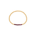 Dee Berkley Garnet Bead Bracelet in 14kt Gold Filled (4mm beads)