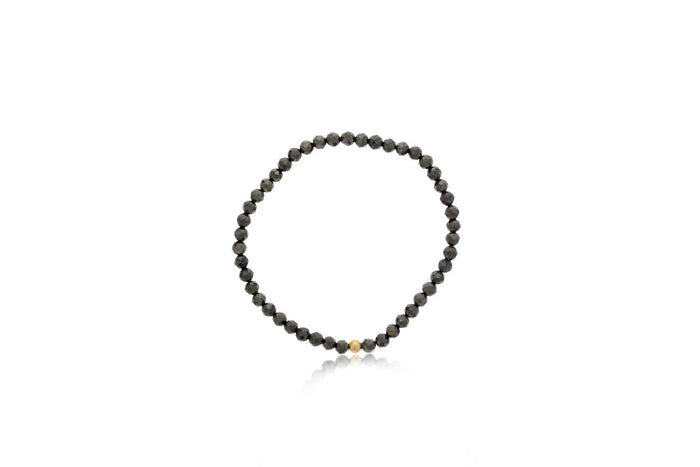 Dee Berkley Pyrite Bead Bracelet in 14kt Gold Filled (4mm beads)