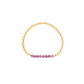 Dee Berkley Ruby Bead Bracelet in 14kt Gold Filled (4mm beads)