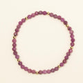 Dee Berkley Ruby Bead Bracelet in 14kt Gold Filled (4mm beads)