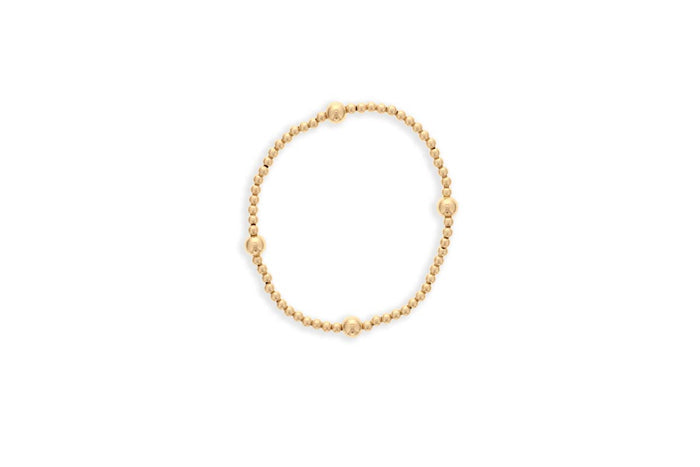 Dee Berkley Shine Bright Bead Bracelet in 14kt Gold Filled (3-6mm beads)