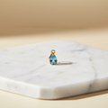 Drop Topaz Pendant in 18K Gold