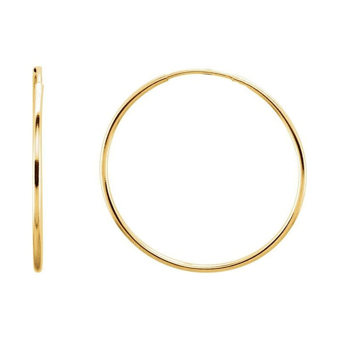 Endless Tube Hoop Earrings