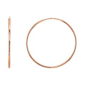 Endless Tube Hoop Earrings