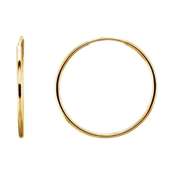 Endless Tube Hoop Earrings