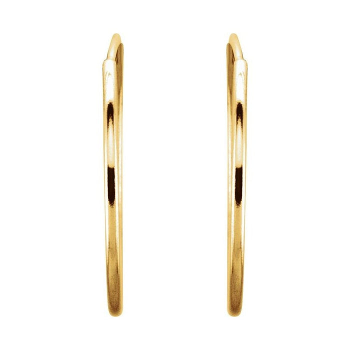 Endless Tube Hoop Earrings