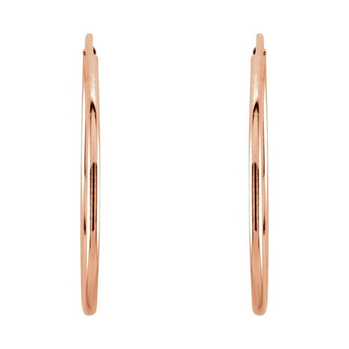 Endless Tube Hoop Earrings