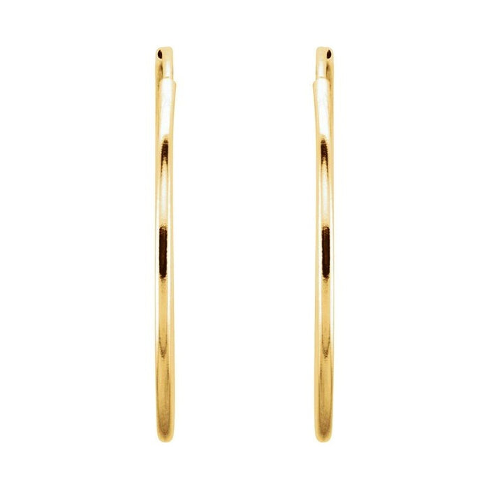 Endless Tube Hoop Earrings