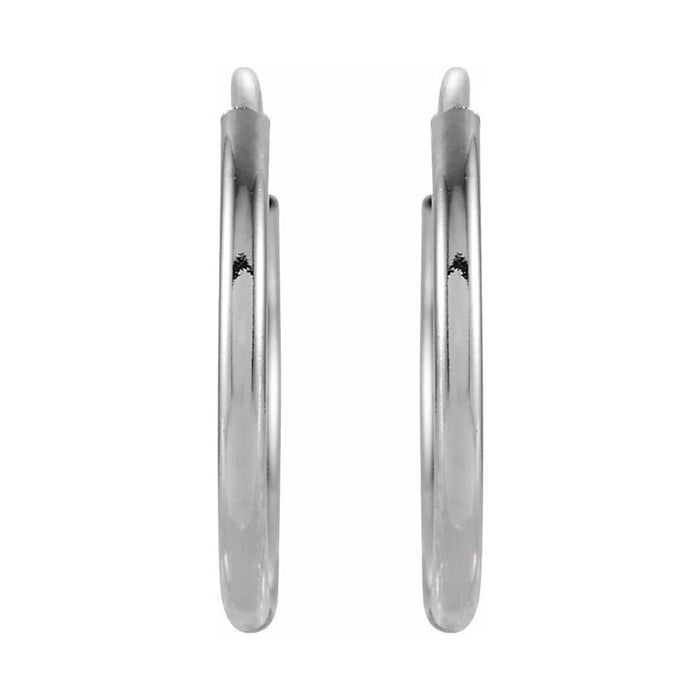 Endless Tube Hoop Earrings