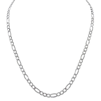 Figaro Chain in Sterling Silver (20 inches and 5.5mm wide)