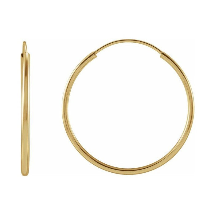 Flexible Endless Tube Hoop Earrings
