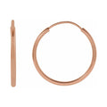 Flexible Endless Tube Hoop Earrings
