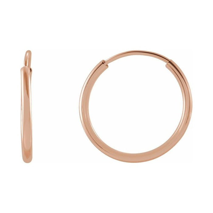Flexible Endless Tube Hoop Earrings