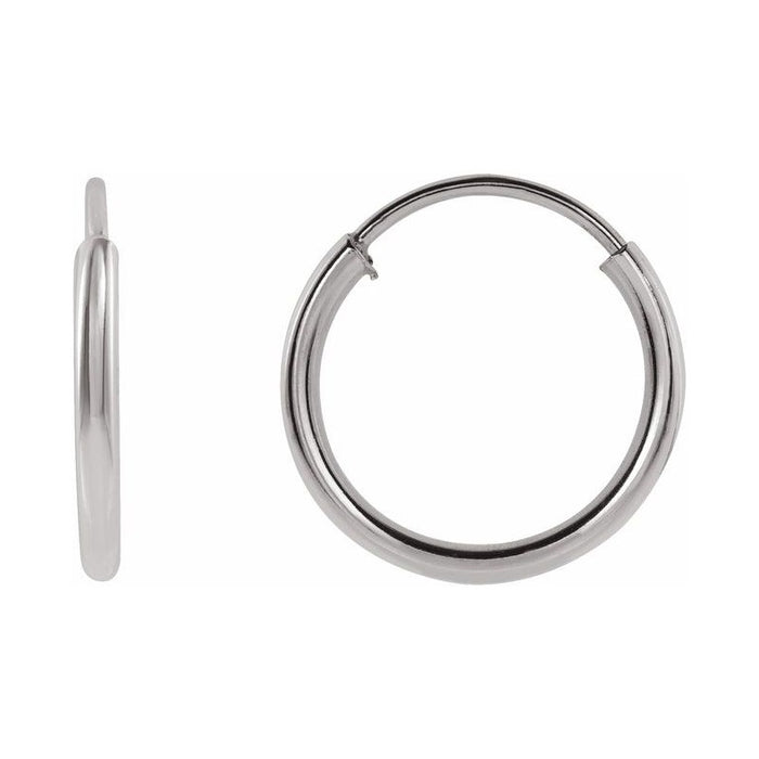 Flexible Endless Tube Hoop Earrings