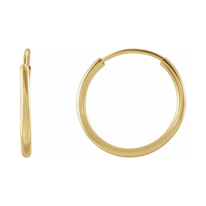 Flexible Endless Tube Hoop Earrings