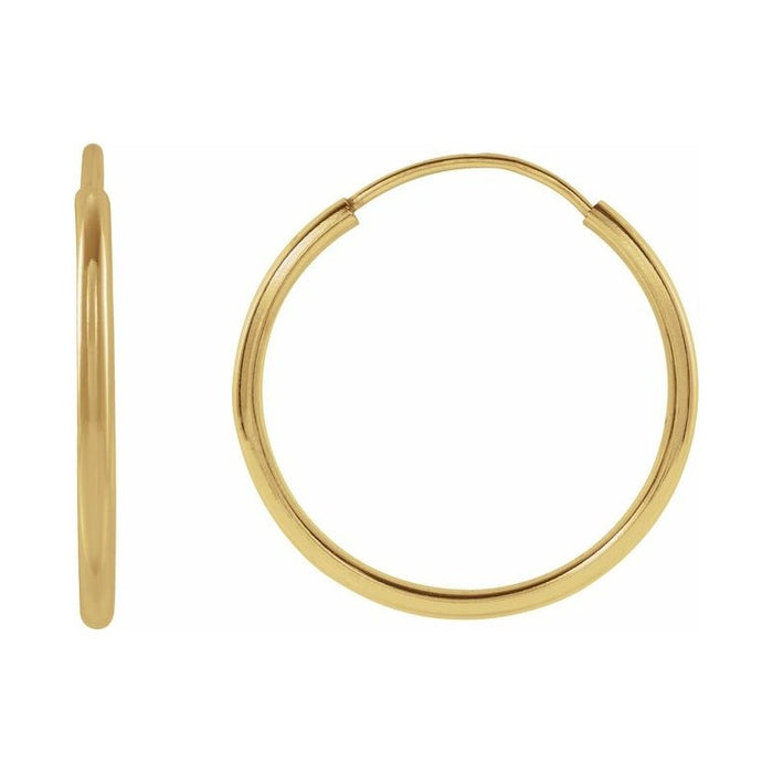 Flexible Endless Tube Hoop Earrings