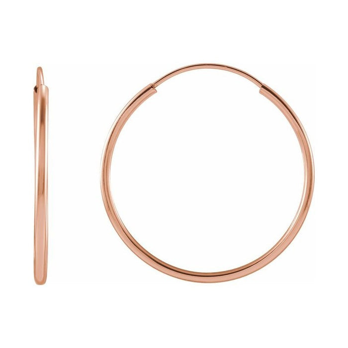 Flexible Endless Tube Hoop Earrings