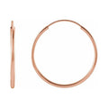 Flexible Endless Tube Hoop Earrings