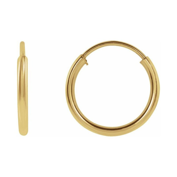 Flexible Endless Tube Hoop Earrings